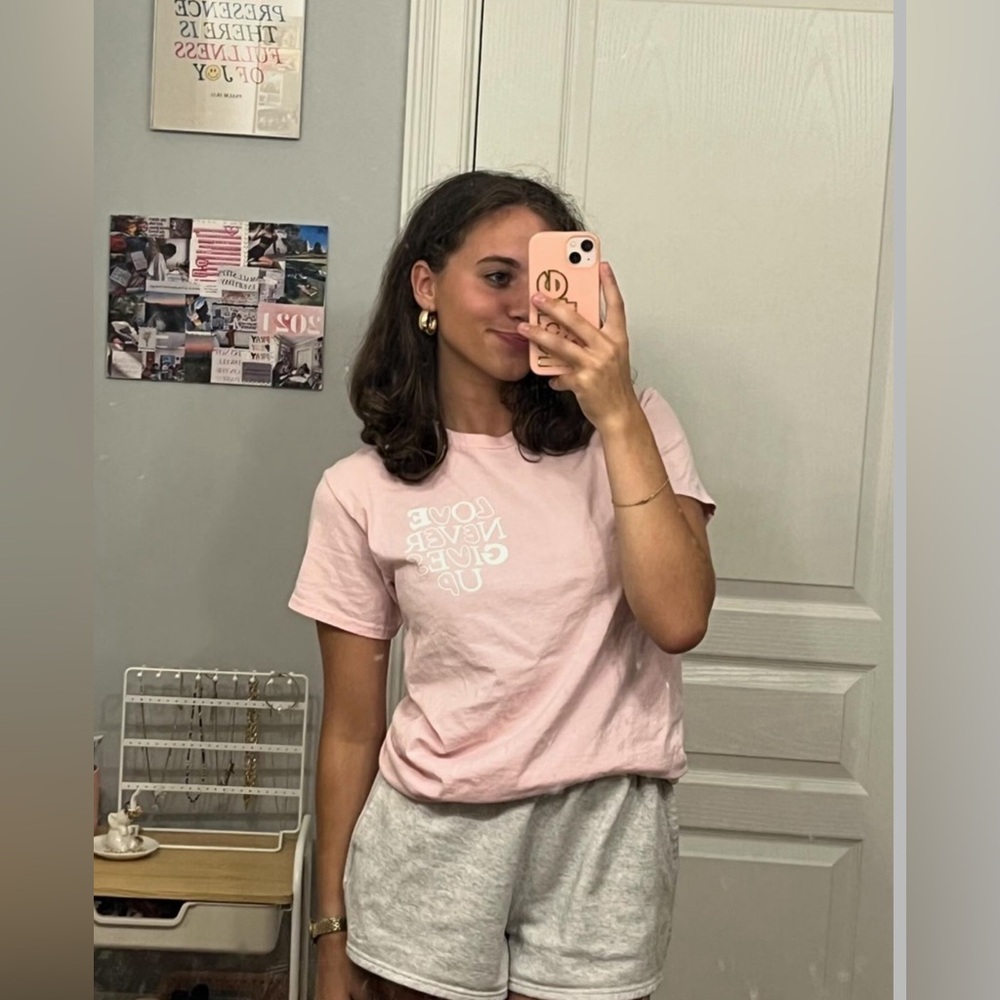 He Would Love First Baby Pink Tee Shirt